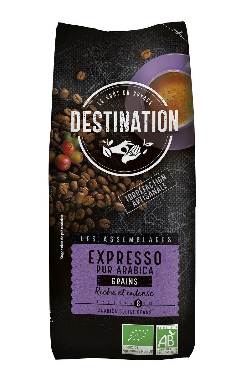 Kawa ziarnista arabica 100 % espresso BIO 500 g - DESTINATION