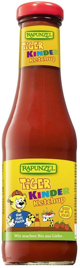 Ketchup dla dzieci tiger bez dodatku cukrów BIO 450 ml - RAPUNZEL