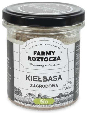Kiełbasa zagrodowa BIO 250 g (SŁOIK) - FARMY ROZTOCZA