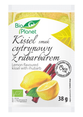 Kisiel o smaku cytrynowym z rabarbarem BIO 38 g - BIO PLANET