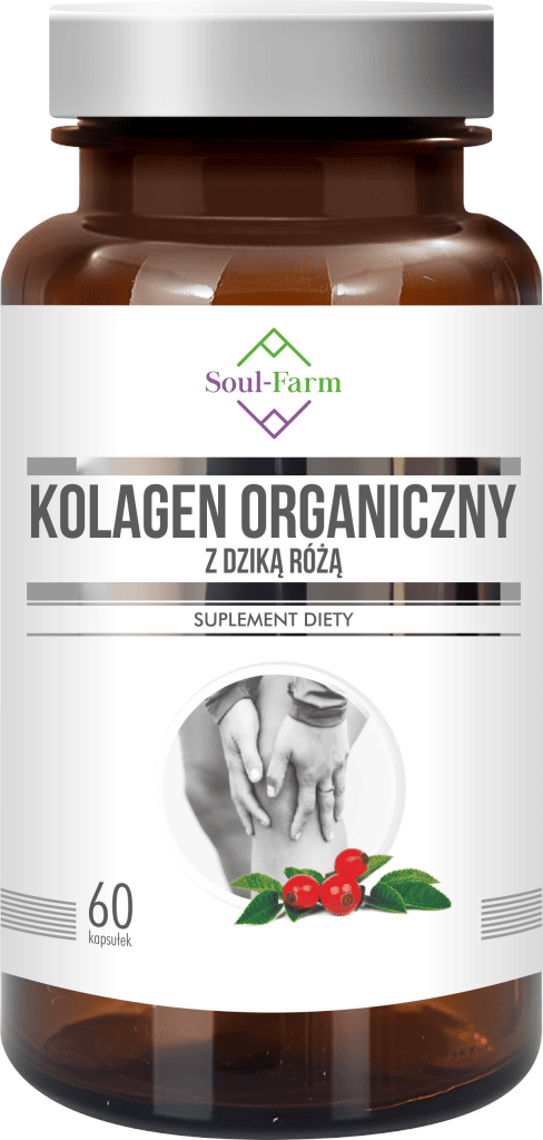 Kolagen rybi z dziką różą 60 kapsułek - SOUL FARM
