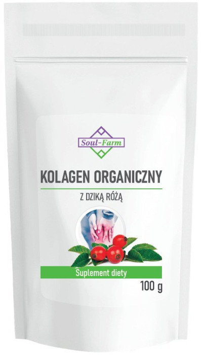 Kolagen rybi z dziką różą w proszku 100 g - SOUL FARM