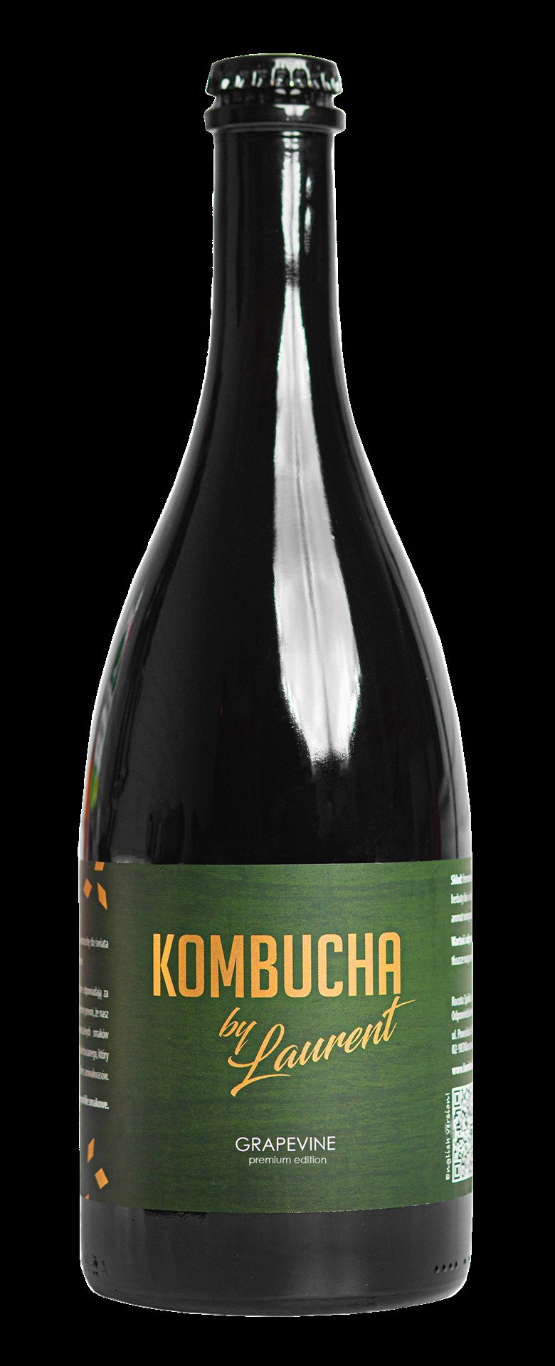 Kombucha fermentowana na buku o smaku winogron (grapevine) BIO 750 ml - KOMBUCHA BY LAURENT (PREMIUM)