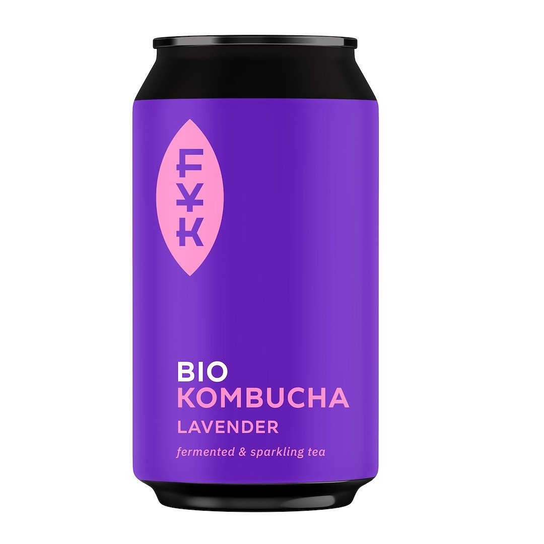 Kombucha herbata zielona z lawendą bezglutenowa BIO 330 ml - FOREVER YOUNG KOMBUCHA