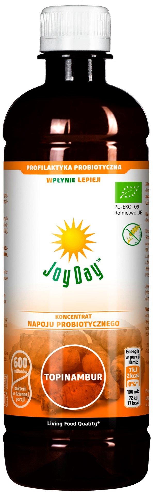 Koncentrat napoju probiotycznego topinambur bezglutenowy BIO 500 ml - JOY DAY