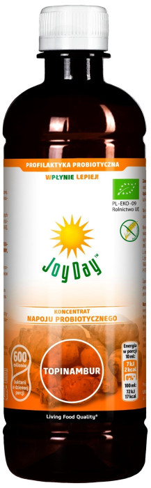 Koncentrat napoju probiotycznego topinambur bezglutenowy BIO 500 ml - JOY DAY