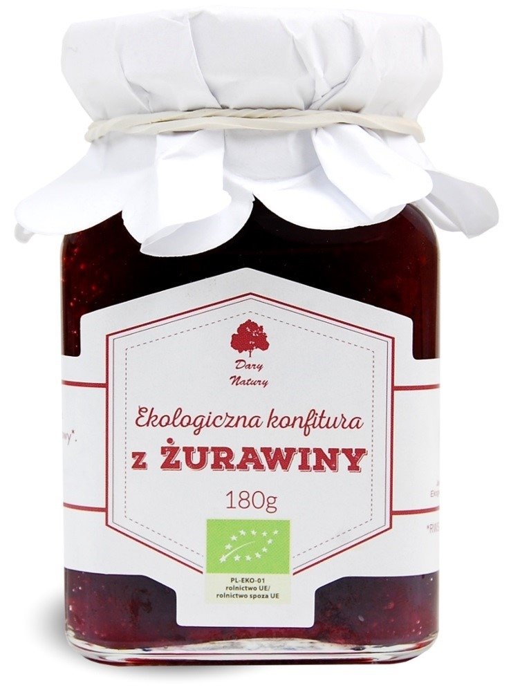 Konfitura z żurawiny BIO 180 g - DARY NATURY