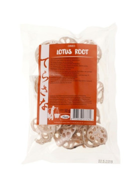 Korzeń lotosu suszony plastry 50 g - TERRASANA