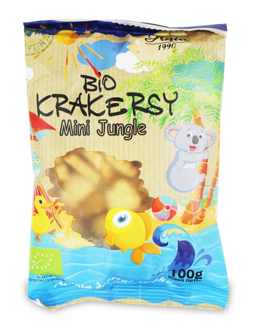 Krakersy mini jungle BIO 100 g - BIO ANIA