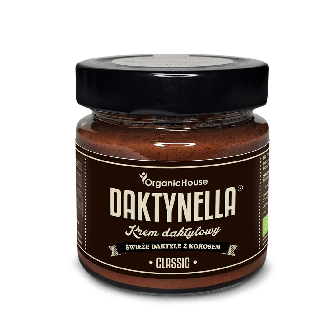 Krem kokosowo - daktylowy classic bezglutenowy BIO 190 g - ORGANICHOUSE (DAKTYNELLA)