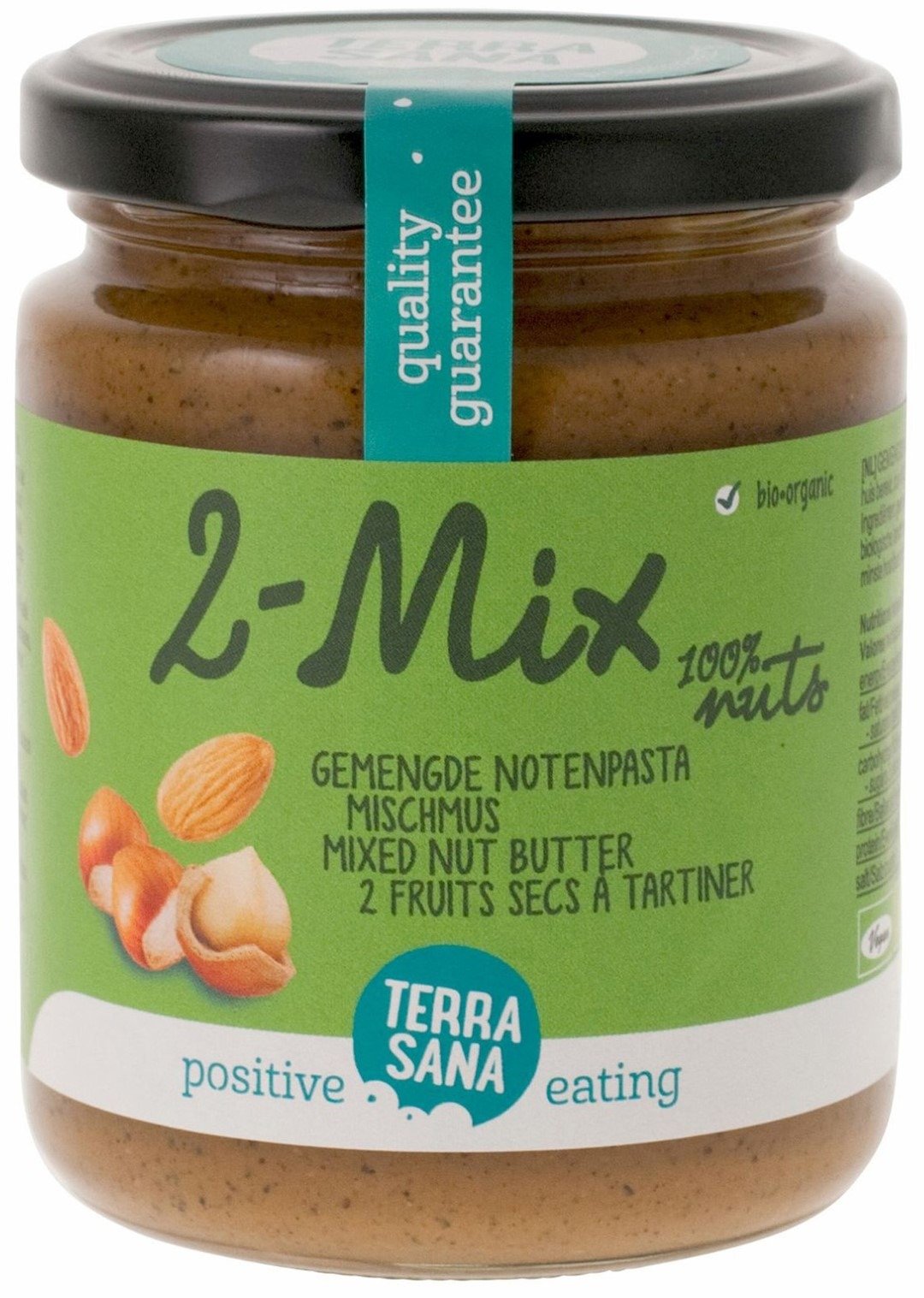 Krem orzechowy mix (2 orzechy) solony BIO 250 g - TERRASANA