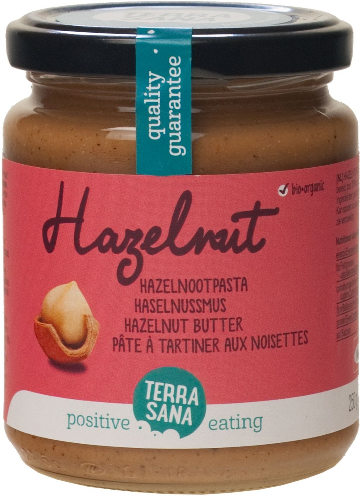 Krem z orzechów laskowych prażonych 100 % BIO 250 g - TERRASANA