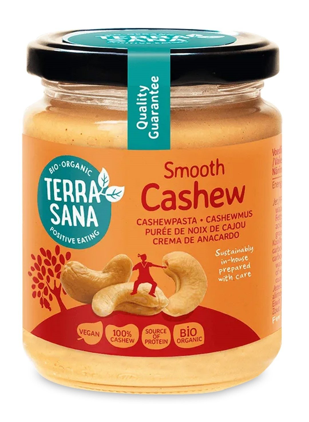 Krem z orzechów nerkowca prażonych 100 % BIO 250 g - TERRASANA