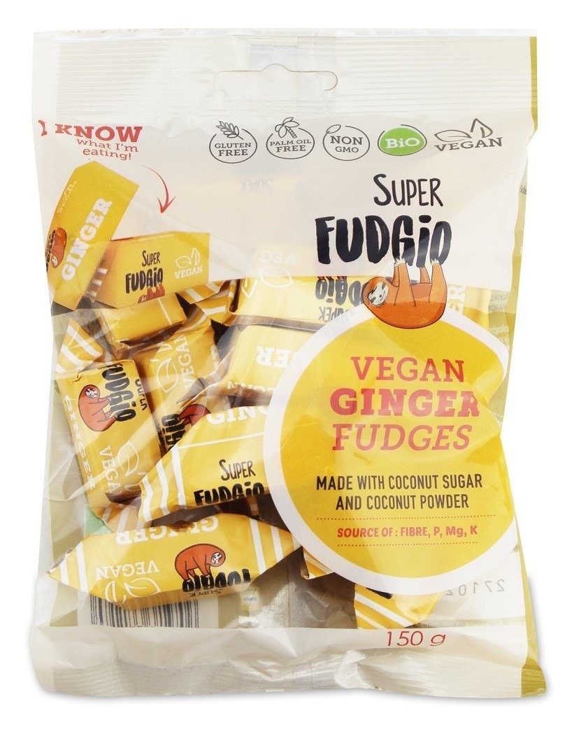 Krówki imbirowe bezmleczne bezglutenowe BIO 150 g - ME GUSTO (SUPER FUDGIO)