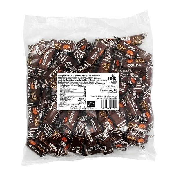 Krówki kakaowe bezmleczne bezglutenowe BIO 1 kg - ME GUSTO (SUPER FUDGIO)