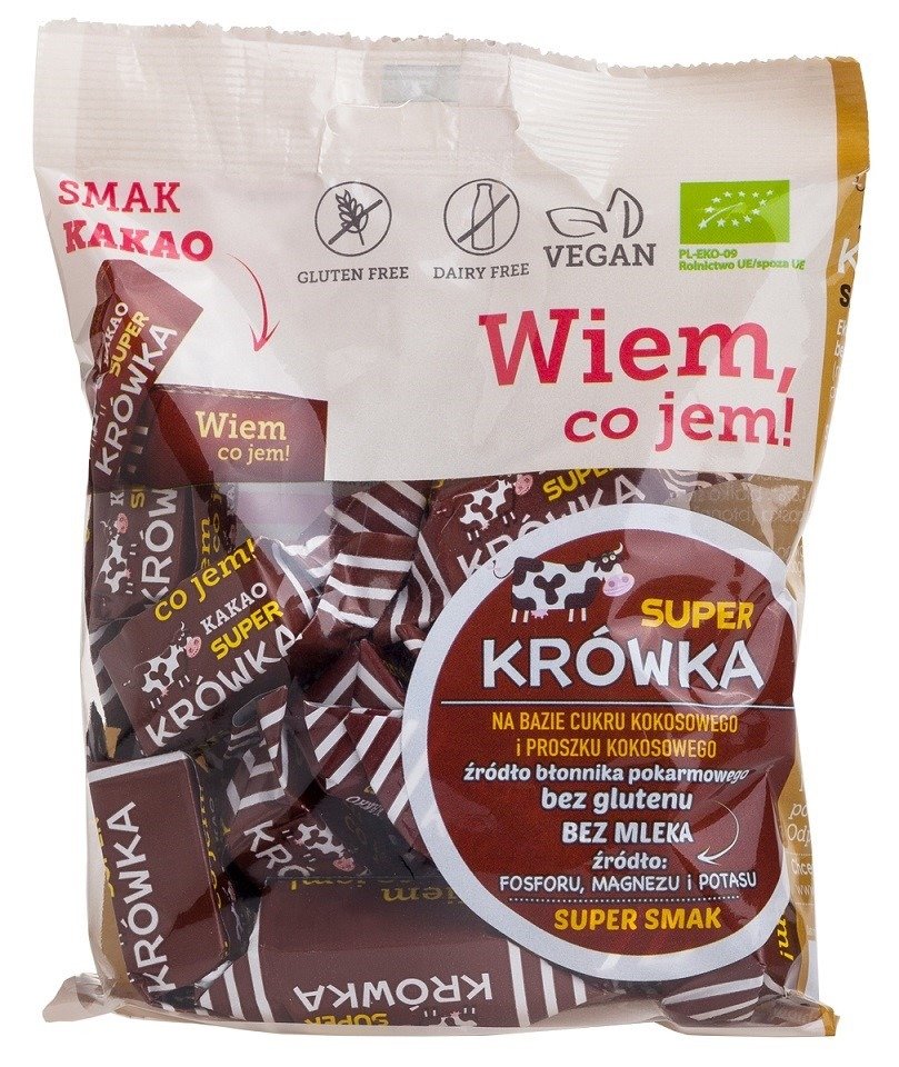 Krówki kakaowe bezmleczne bezglutenowe BIO 150 g - ME GUSTO (SUPER KRÓWKA)
