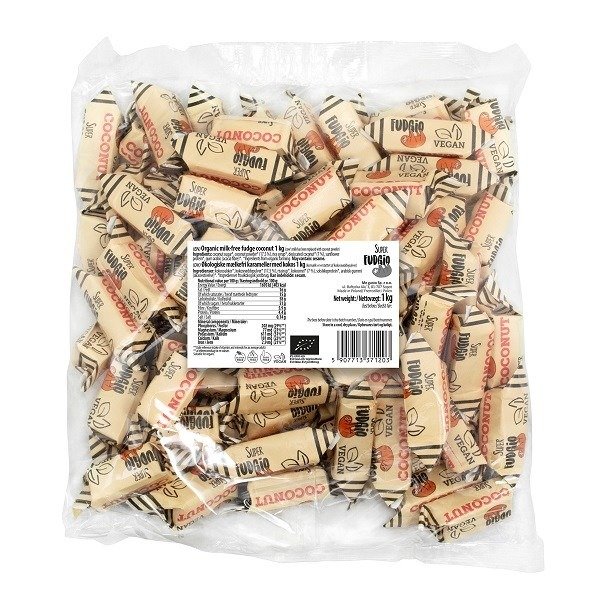 Krówki kokosowe bezmleczne bezglutenowe BIO 1 kg - ME GUSTO (SUPER FUDGIO)