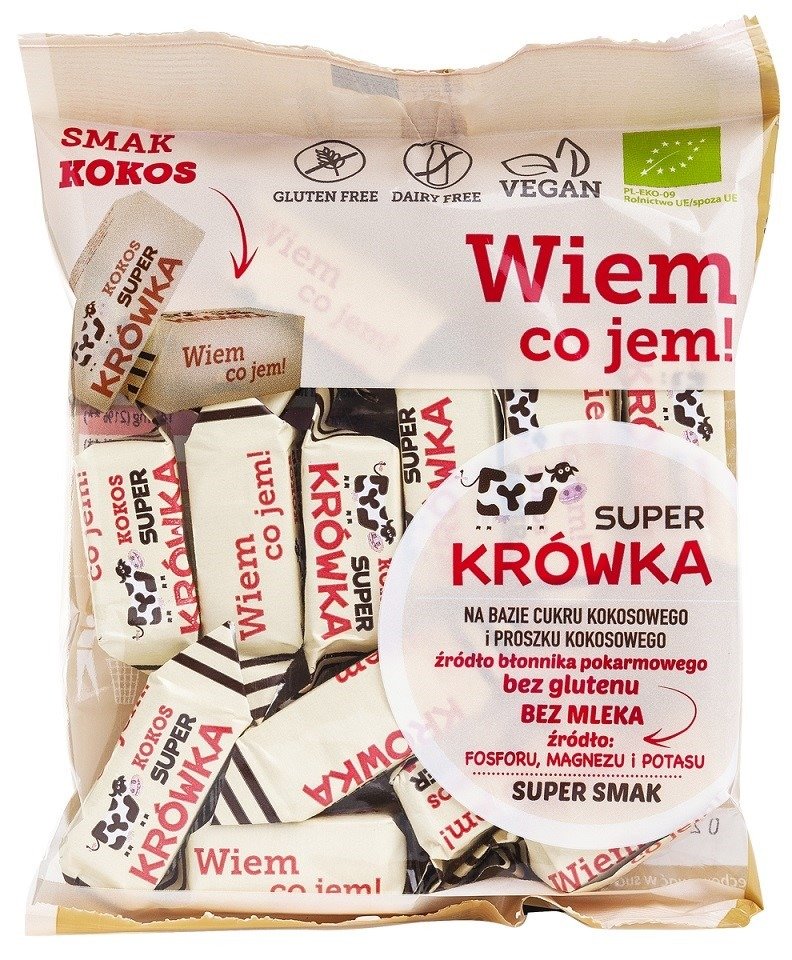 Krówki kokosowe bezmleczne bezglutenowe BIO 150 g - ME GUSTO (SUPER KRÓWKA)