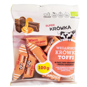 Krówki toffi bezmleczne bezglutenowe BIO 100 g - ME GUSTO (SUPER KRÓWKA)
