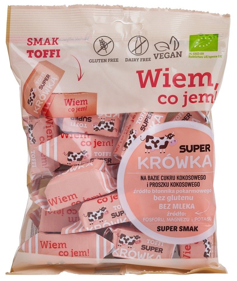 Krówki toffi bezmleczne bezglutenowe BIO 150 g - ME GUSTO (SUPER KRÓWKA)