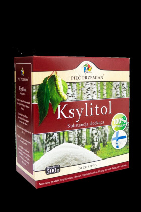 Ksylitol 500 g (pudełko papierowe) - PIĘĆ PRZEMIAN (FINLANDIA)