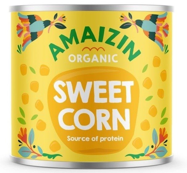 Kukurydza słodka w zalewie BIO 200 g (140 g) - AMAIZIN