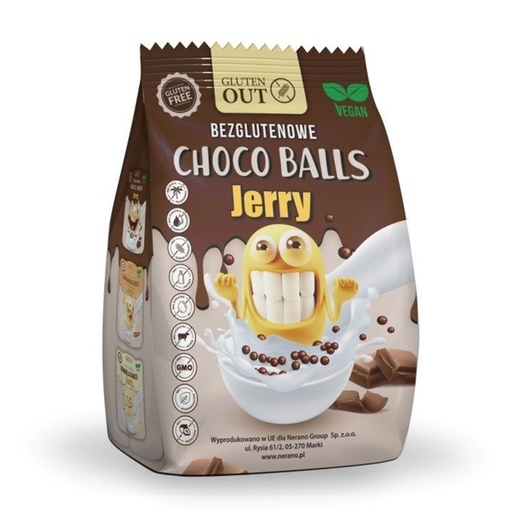 Kulki zbożowe kakaowe bezglutenowe 375 g - JERRY GLUTEN OUT