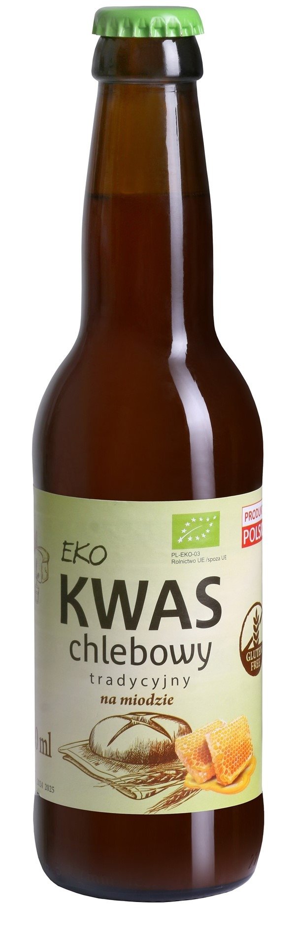 Kwas chlebowy tradycyjny na miodzie BIO 330 ml - EKO NATURA