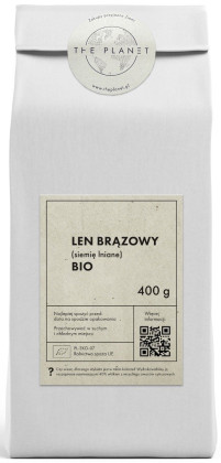Len brązowy (siemię lniane) BIO 400 g - THE PLANET