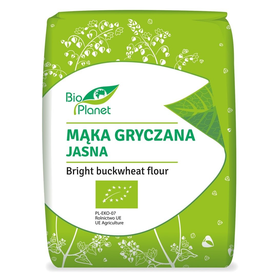 Mąka gryczana jasna bezglutenowa BIO 1 kg - BIO PLANET