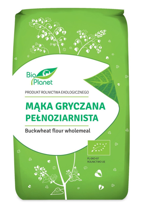 Mąka gryczana pełnoziarnista BIO 500 g - BIO PLANET
