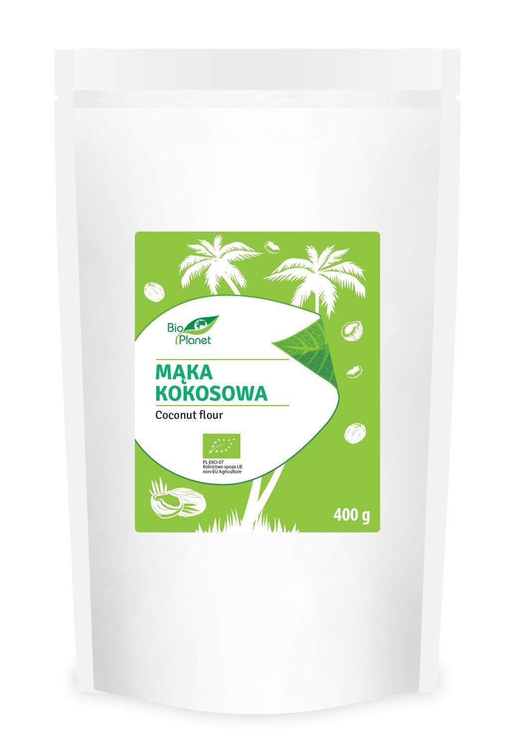 Mąka kokosowa bezglutenowa BIO 400 g - BIO PLANET