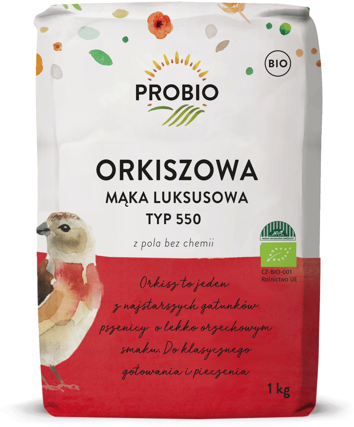 Mąka orkiszowa luksusowa typ 550 BIO 1 kg - PROBIO