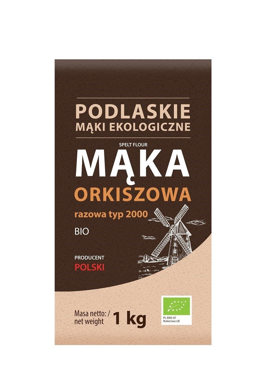 Mąka orkiszowa razowa typ 2000 BIO 1 kg - BIO LIFE (MĄKI PODLASKIE)