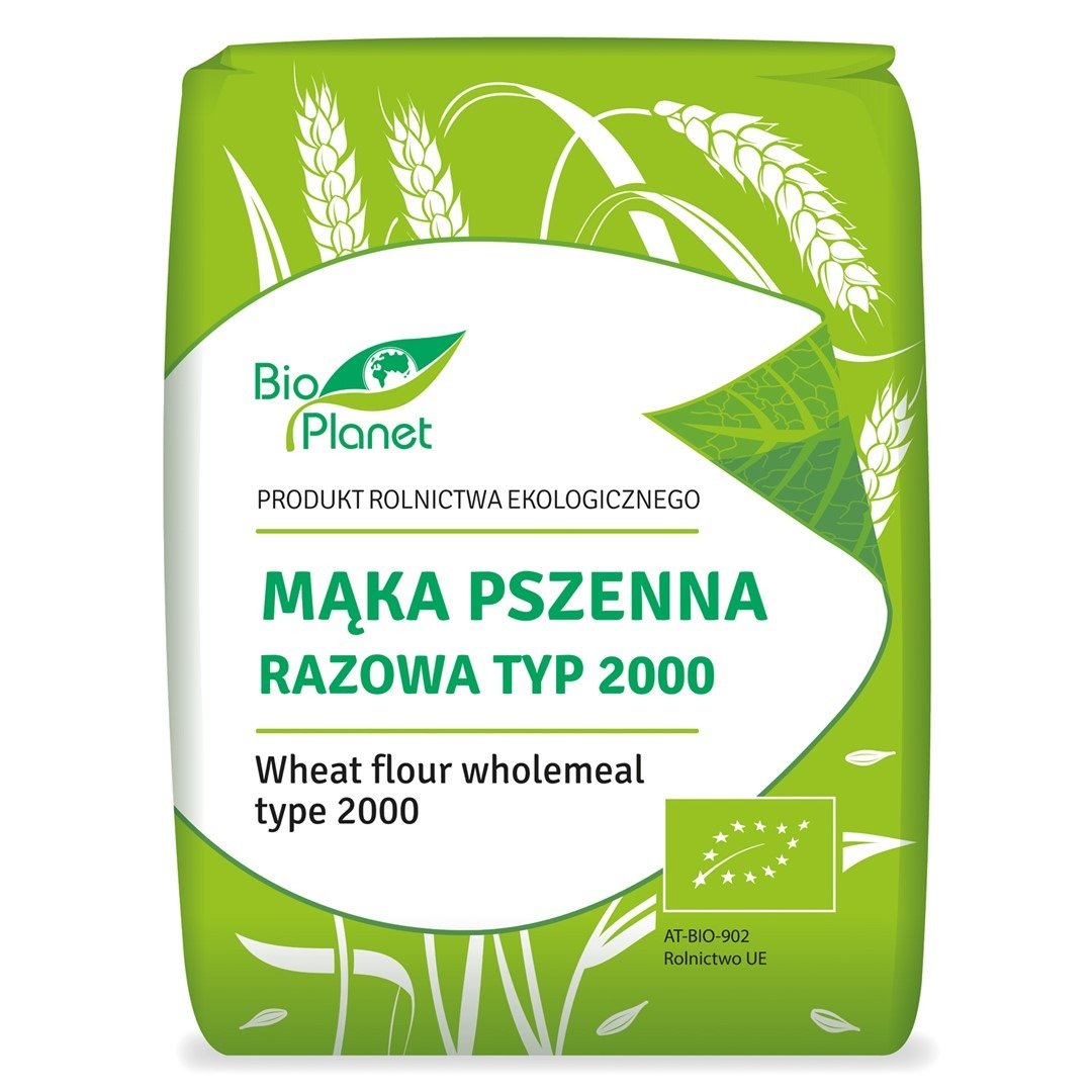 Mąka pszenna razowa typ 2000 BIO 1 kg - BIO PLANET