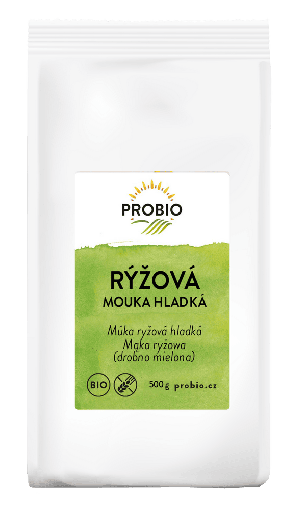 Mąka ryżowa jasna drobno mielona bezglutenowa BIO 500 g - PROBIO