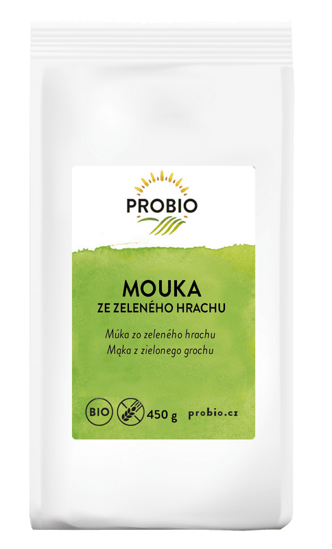 Mąka z zielonego groszku bezglutenowa BIO 450 g - PROBIO