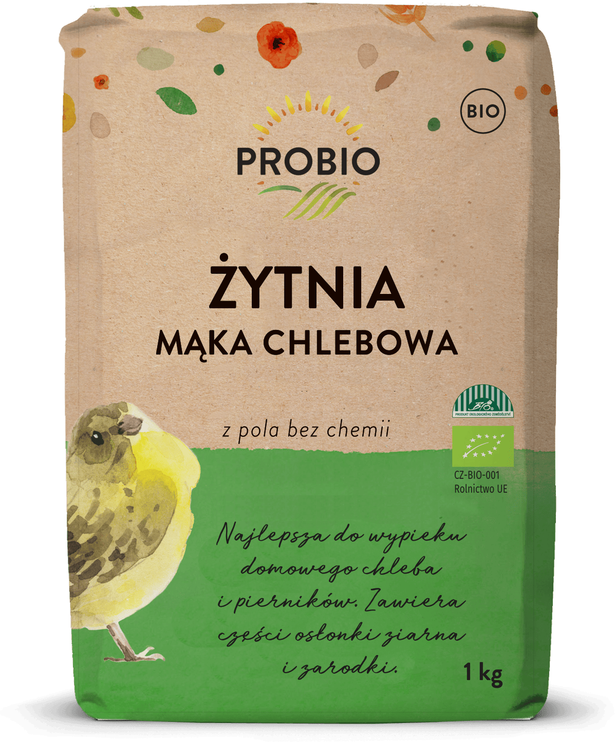 Mąka żytnia chlebowa typ 720 BIO 1 kg - PROBIO