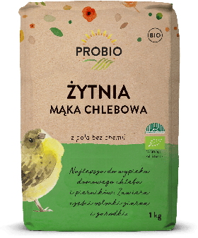 Mąka żytnia chlebowa typ 720 BIO 1 kg - PROBIO