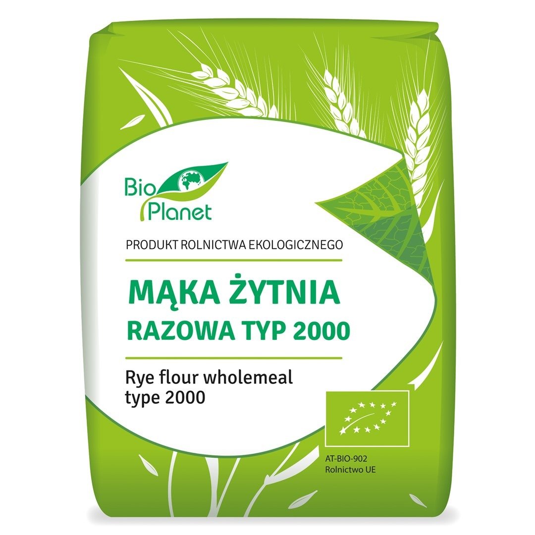 Mąka żytnia razowa typ 2000 BIO 1 kg - BIO PLANET