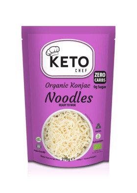Makaron (konjac) gotowy na woka bezglutenowy BIO 270 g (200 g) - KETO CHEF (BETTER THAN FOODS)