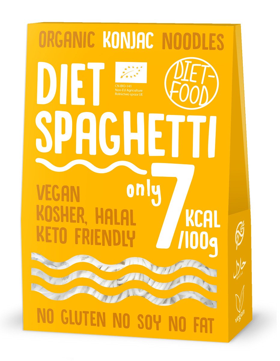 Makaron (konjac) spaghetti bezglutenowy BIO 385 g (300 g) - DIET-FOOD