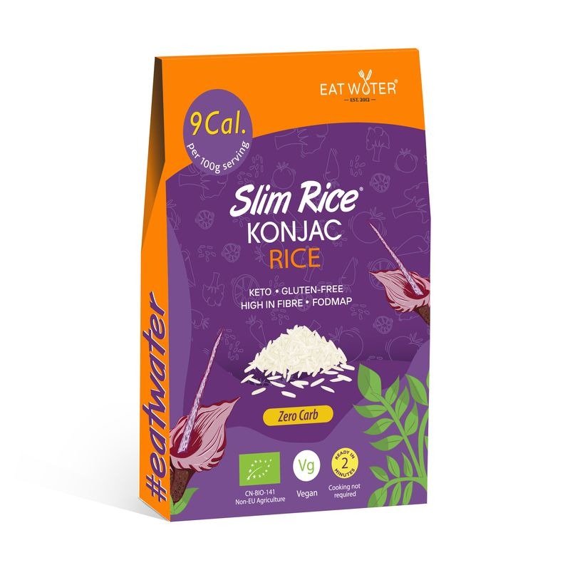 Makaron (konjac) w kształcie ryżu bezglutenowy BIO 270 g (200 g ) - SLIM (EAT WATER)