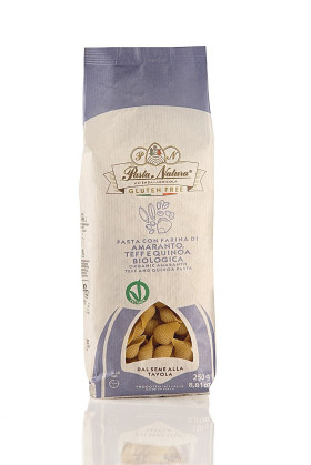 Makaron (kukurydziano - ryżowy z amarantusem, teff i quinoa) conchiglie bezglutenowy BIO 250 g - PASTA NATURA