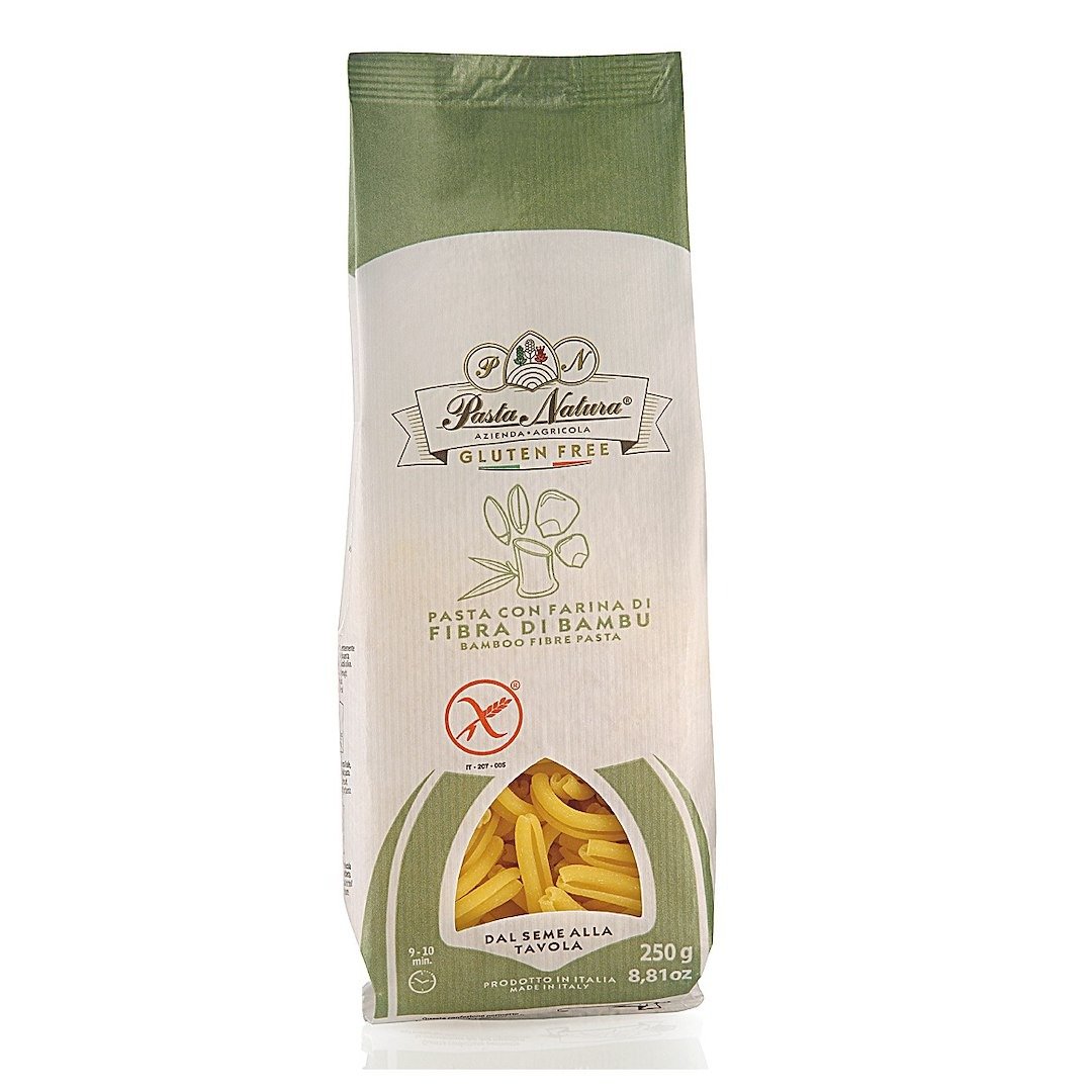 Makaron (kukurydziano - RYŻOWY Z BAMBUSEM) CASARECCIA BEZGLUTENOWY 250 g - PASTA NATURA