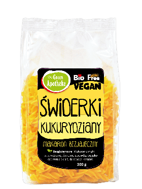 Makaron (kukurydziany) świderki bezglutenowy BIO 300 g - APOTHEKE