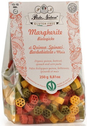 Makaron (kukurydziany trójkolorowy) margherite bezglutenowy BIO 250 g - PASTA NATURA