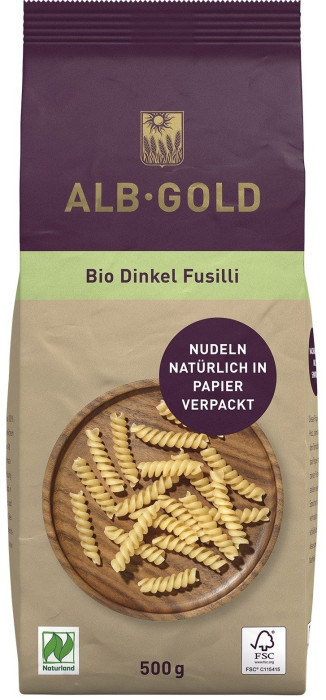 Makaron (orkiszowy) świderki BIO 500 g - ALB-GOLD