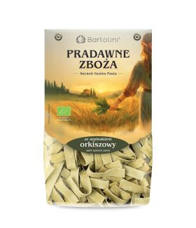 Makaron (orkiszowy szpinakowy) wstążki BIO 250 g - BARTOLINI (PRADAWNE ZBOŻA)