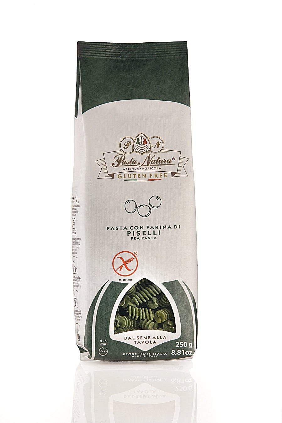 Makaron proteinowy (z groszku zielonego) świderki bezglutenowy 250 g - PASTA NATURA